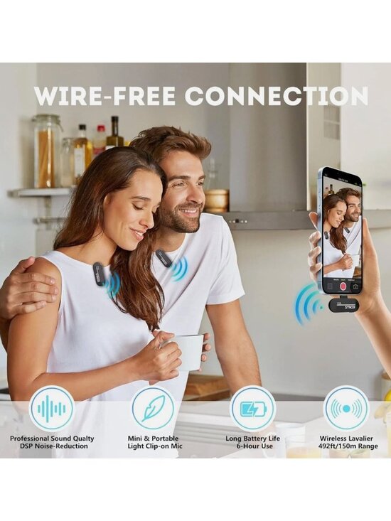 Synco P1/P2X Digital 2.4GHz Wireless Microphone System With Noise Cancellation & - Picture 6 of 8